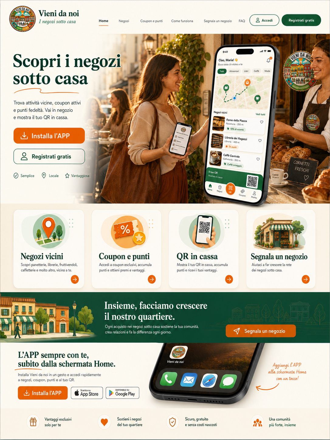 APP Cliente Vieni da noi